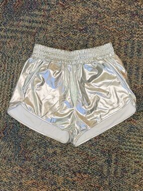 Silver Shorts with Pockets!